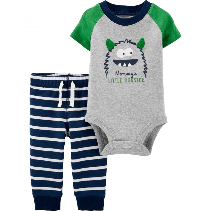 Комплекты детской одежды Carters Комплект Маленький монстрик (2 предмета)