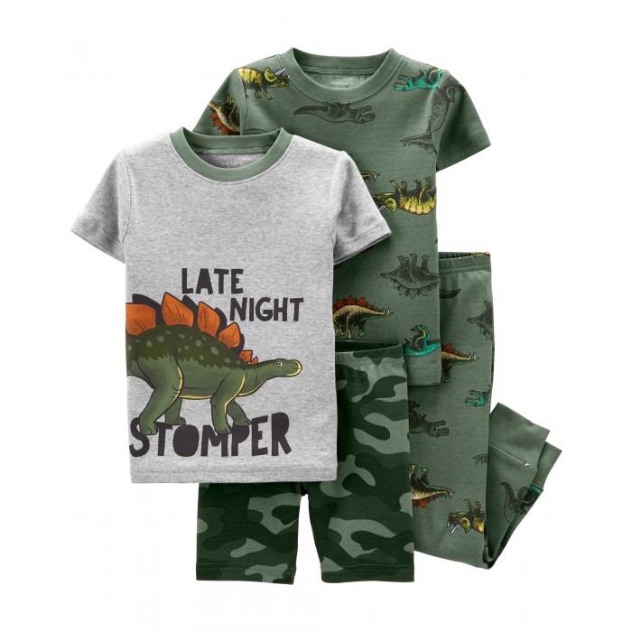 Домашняя одежда Carter's Пижама для мальчика с динозаврами (4 предмета)