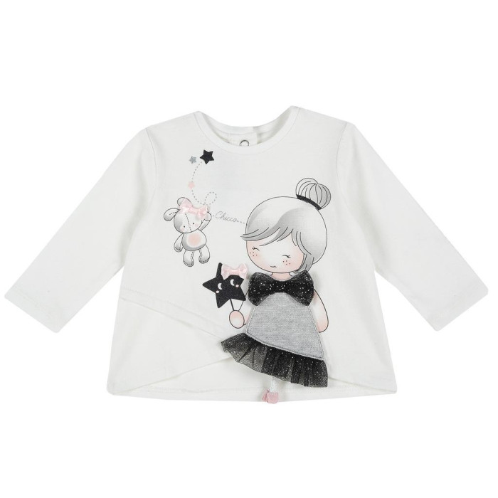 

Chicco Лонгслив для девочки 090477530, Лонгслив для девочки 090477530