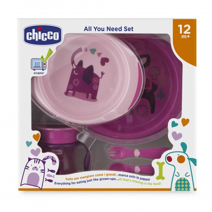 Картинка для Chicco Набор детской посуды от 12 мес.