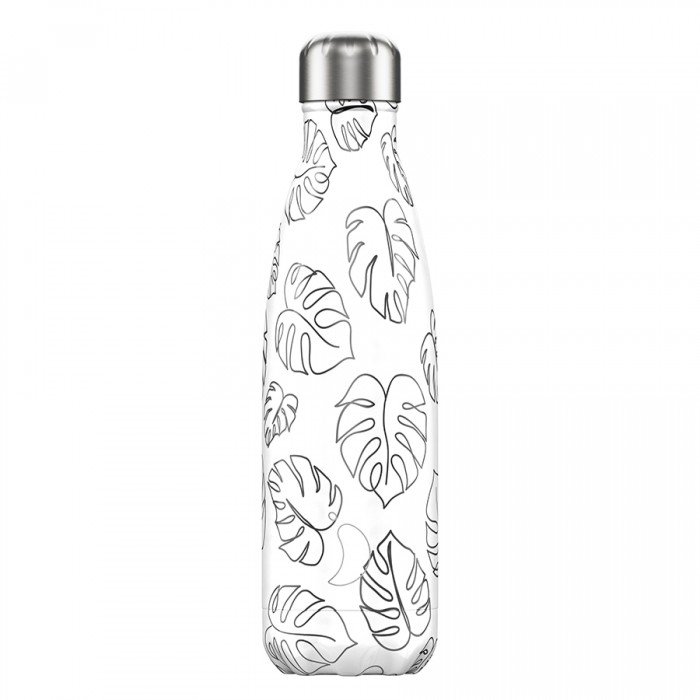 фото Термос chilly's bottles line drawing leaves 500 мл