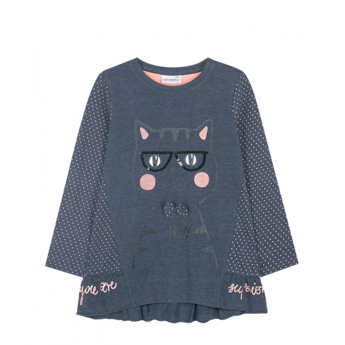 Coccodrillo Туника для девочки Love cats W19144101LOV