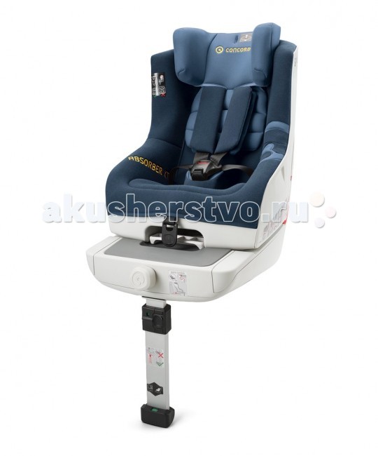 Автокресло Concord Absorber XTAbsorber XT Автокресло Concord Absorber XTAbsorber XTК этой модели коляски Вы можете приобрести Прохладный чехол Cooly Посадив малыша в автокресло Concord Absorber XT, Вы обеспечите ему максимально комфортные условия поездки. Для удобства сиденье оснащено системой isofix и специальными индикаторами правильной установки. Его так же можно закрепить с помощью штатного ремня безопасности автомобиля. Дополнительную устойчивость автокреслу обеспечивает телескопический упор в пол, который является третьей точкой опоры. Его использование значительно уменьшает смещение при резком торможении. Упор регулируется под любую высоту сиденья. Подголовник автокресла Concord Absorber XT фиксируется в 5 положениях и регулируется одновременно с внутренними ремнями. Автоматическая регулировка подголовника по ширине позволяет выбрать оптимальное положение для хорошего обзора или сна малыша. Ребенок в автокресле фиксируется с помощью встроенных пятиточечных ремней с мягкими накладками. Регулировка высоты ремней производится одновременно с регулировкой высоты подголовника. Автокресло оснащено функцией автоматической регулировки ширины, что поможет выбрать оптимальное положение для сна или обзора. Для комфортного отдыха имеется регулировка угла наклона автокресла. Каркас автокресла выполнен по двухслойной технологии, которая способна вобрать энергию удара, что увеличивает защитные свойства сиденья при аварии. Обивка выполнена по технологии trizone. В зонах наибольшей нагрузки используется плотная ткань, а в местах соприкосновения с кожей ребенка более мягкая. Все ткани дышащие, легко стираются. Для более прочной установки предусмотрен специальный натяжитель ремня. Размеры 61х48х68 см<br>