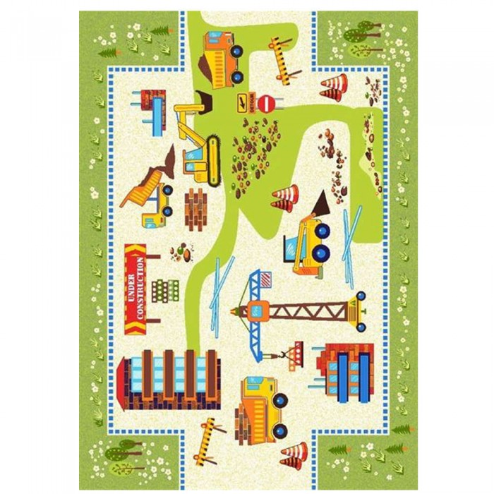 фото Confetti Kids Коврик Rugs Construction Anti-slip 10 мм 133х190 см