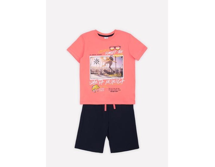 Комплекты детской одежды Crockid Комплект для мальчика футболка и шорты К 2756 комплекты детской одежды crockid комплект для мальчика ралли