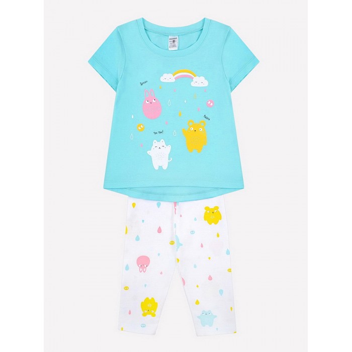 

Crockid Пижама для девочки (футболка и брюки) К 1551, Пижама для девочки (футболка и брюки) К 1551