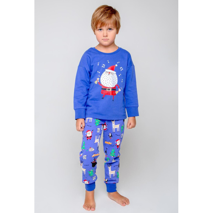 Домашняя одежда Crockid Пижама для мальчика Праздничный микс