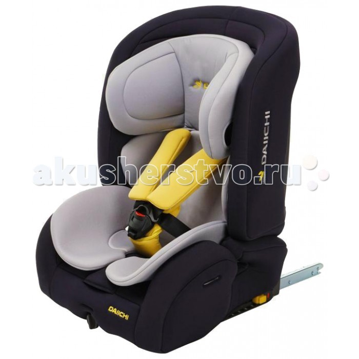Автокресло Daiichi D-Guard Toddler IsofixD-Guard Toddler Isofix Автокресло Daiichi D-Guard Toddler IsofixD-Guard Toddler IsofixУниверсальное детское автокресло Daiichi D-Guard Isofix рассчитано на детей от 9 месяцев до 12 лет. Универсальным кресло D-Guard называется не только из-за широкого возрастного диапазона, но и за счет отличного функционала заложенного в конструкцию. Комфорт создается при помощи удобного вкладыша для малышей, а регулировка угла наклона позволит обеспечить удобное положение для сна. Серия D-Guard предусматривает возможность трансформации в автокресло группы 2/3 (без ремней) и в бустер. Высокий уровень безопасности обеспечивается фирменной системой – D-SIP, что подтверждается при проведении краш-тестов и других необходимых испытаний. Кресло Daiichi D-Guard Isofix устанавливается на заднем сиденье, по ходу движения. Крепление в салоне осуществляется при помощи системы Isofix или штатным, трехточечным ремнем автомобиля. Система Isofix заметно упрощает процесс установки и крепления, одновременно с этим, система увеличивает уровень безопасности т.к. кресло фактически крепится к кузову автомобиля. В случае крепления на ремни у кресла есть дополнительные фиксаторы ограничивающие ход ремня. Наклон спинки Daiichi D-Guard регулируется от 90 до 115 градусов! Регулируемая спинка позволяет плотнее установить автокресло на сиденье любой формы. По мере роста ребенка, можно изменять и высоту подголовника со встроенными ремнями безопасности, высота подголовника и ремней регулируется одним движением! Встроенные ремни – пятиточечные, с регулировкой высоты и длины. Ремни рассчитаны на детей весом до 18 килограмм и дополнены мягкими накладками и вставкой для паховой области. При достижении ребенком веса в 18 кг, ремни снимаются и ребенка начинают удерживать штатные ремни автомобиля. Система встроенных ремней разработана известной итальянской компанией Sabelt, которая известна своими разработками для гоночных автомобилей. Кокон Daiichi D-Guard изготовлен из прочного АВС пластика и дополнен абсорбирующими элементами, что в совокупности увеличивает уровень пассивной безопасности. Дополнительную безопасность обеспечивает оригинальная система - D-Sip, которая основана на применении структуры, на подобии бутерброда, который состоит из различных абсорбирующих материалов. Автокресло прошло комплекс испытаний и краш-тестов по европейской методике ECE R044/04. Особенности: Крепление Isofix или штатные ремни. Встроенные ремни – пятиточечные с накладками. Одновременная регулировка подголовника и ремней. Плавная регулировка угла наклона. 9 положений высоты подголовника. Съемный вкладыш для малышей. Превращается в бустер. Безопасность ECE R044/04 Съемный чехол. Размер - 49 х 48 х 64 см Ширина в плечах внутренняя/внешняя - 26/38 см Ширина сиденья внутренняя/внешняя (без вставки) - 26/35 см Глубина сиденья (без вставки) - 35 см Высота от сиденья до верхнего края подголовника (в положении 9) - 64 см<br>
