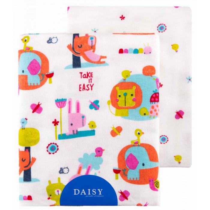 Пеленка Daisy фланель 90х145 2 шт.