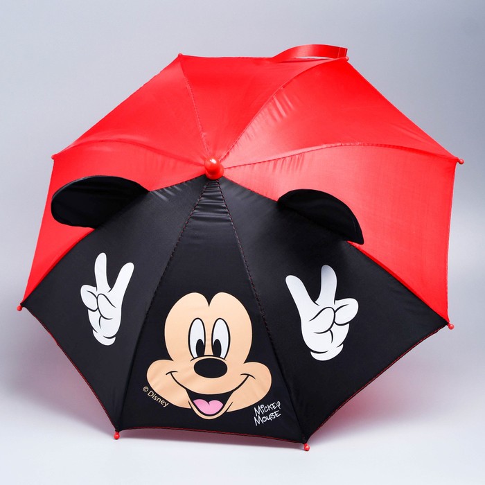 Зонт Disney детский с ушами Отличное настроение Микки Маус 52 см