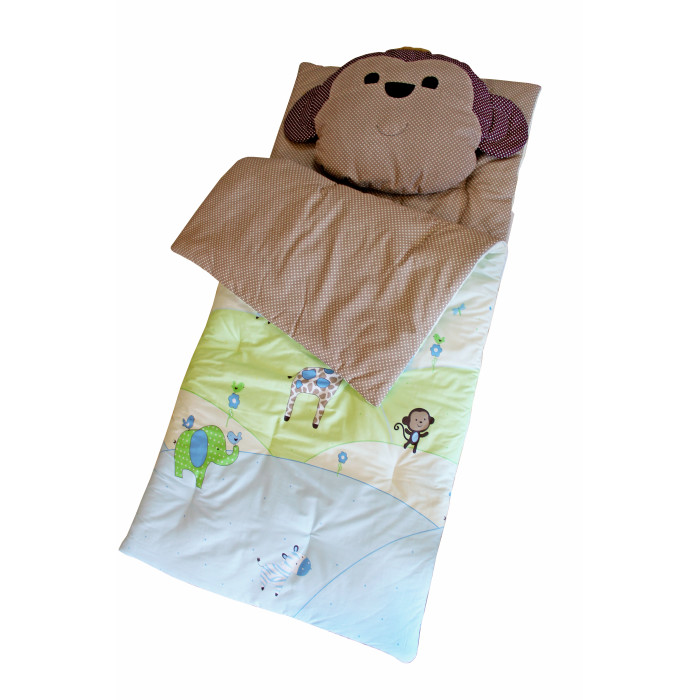 фото Спальный конверт доммой с подушкой обезьянка