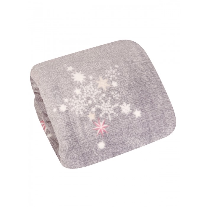 

Плед Dream Time Снежинки велсофт BL0347-3 220х200, Снежинки велсофт BL0347-3 220х200