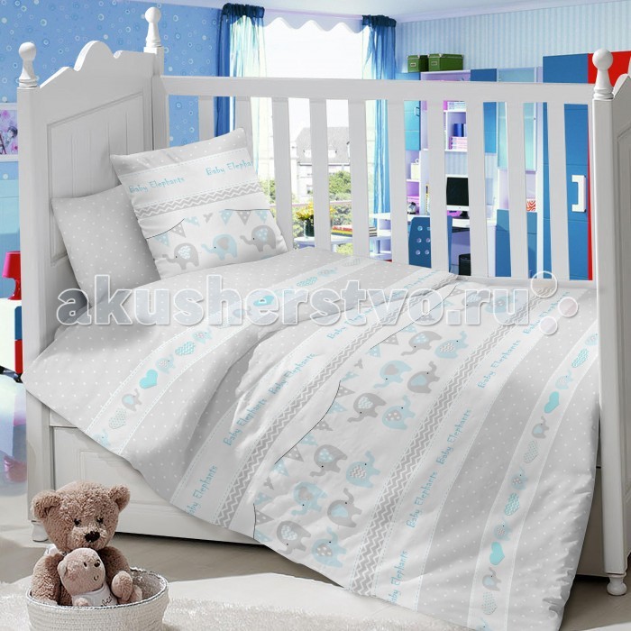 

Постельное белье Dream Time Baby Elephants (3 предмета), Baby Elephants (3 предмета)