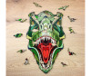  Eco Wood Art Деревянный пазл-головоломка Ewa Динозавр T-Rex Xl 40x24 см  коробка-картон - Eco Wood Art Деревянный пазл-головоломка Ewa Динозавр T-Rex Xl (40x24 см