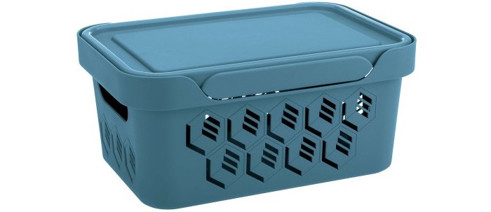 Хозяйственные товары Эконова Ящик универсальный с крышкой Deluxe 4.6 л ящики для игрушек эконова ящик универсальный с декором m 555х390х190 мм