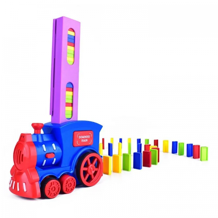 Фото - Электронные игрушки Avocadoffka Электронный паровозик домино Domino Train со световыми и звуковыми эффектами без тм набор кино вино и домино 4 предмета