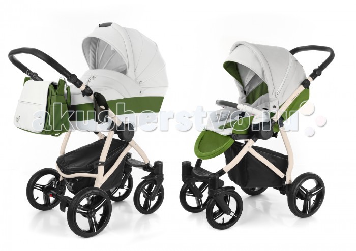 Коляска Esspero Grand Newborn Lux 2 в 1 шасси BeigeGrand Newborn Lux 2 в 1 шасси Beige Коляска Esspero Grand Newborn Lux 2 в 1 шасси BeigeGrand Newborn Lux 2 в 1 шасси BeigeКоляска 2 в 1 Esspero Grand Newborn Lux - люксовый вариант модульной системы от норвежского производителя. Эксклюзивная модульная коляска 2 в 1 от мирового норвежского производителя, при изготовлении которой используется высококачественная эко-кожа. О ее функциональности и качестве изготовления говорит само название. Она идеально подходит для прогулок с детками от рождения и до 3-х лет. На прочное алюминиевое шасси Вы в начале ставите люльку для новорожденных, а затем, благодаря наличию универсальной системы крепления, прогулочный блок. Причем последний Вы можете устанавливать реверсивно, в зависимости от Вашего или малыша желания. Коляска отличается хорошим уровнем проходимости и маневренности, все ткани обработаны водоотталкивающим составом и прекрасно поддаются стирке. Дополнительно к коляске идет в комплекте стильная сумочка для мамы. Рама: Авторский дизайн Поворотная рама Прочная каучуковая покрышка Все колеса съемные Семь положений регулировки ручки по высоте Фиксация люльки и прогулочного блока – easy-fix Ручка дополнительно декорирована экокожей Все винты выполнены из высокопрочного сплава Предусмотрено специальное крепление для сумки Люлька: Люлька выполнена с учетом всех современных требований, рассчитана на любые погодные условия Увеличенные борта по высоте обеспечивают безопасность малыша во время прогулок Увеличена длина и ширина люльки Предусмотрена функция колыбели Матрасик и внутренняя вкладка выполнены из экологически чистых материалов, съемные, отлично стираются в режиме деликатной стирки Удобная ручка на капюшоне позволяет легко менять положение люльки «к маме» и «от мамы» Регулировка подголовника по высоте<br>