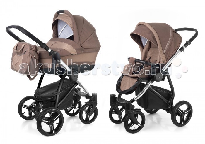 Коляска Esspero Newborn Lux 2 в 1 шасси ChromeNewborn Lux 2 в 1 шасси Chrome Коляска Esspero Newborn Lux 2 в 1 шасси ChromeNewborn Lux 2 в 1 шасси ChromeКоляска 2 в 1 Esspero Grand Newborn Lux - люксовый вариант модульной системы от норвежского производителя. Эксклюзивная модульная коляска 2 в 1 от мирового норвежского производителя, при изготовлении которой используется высококачественная эко-кожа. О ее функциональности и качестве изготовления говорит само название. Она идеально подходит для прогулок с детками от рождения и до 3-х лет. На прочное алюминиевое шасси Вы в начале ставите люльку для новорожденных, а затем, благодаря наличию универсальной системы крепления, прогулочный блок. Причем последний Вы можете устанавливать реверсивно, в зависимости от Вашего или малыша желания. Коляска отличается хорошим уровнем проходимости и маневренности, все ткани обработаны водоотталкивающим составом и прекрасно поддаются стирке. Дополнительно к коляске идет в комплекте стильная сумочка для мамы. Рама: Авторский дизайн Поворотная рама Прочная каучуковая покрышка Все колеса съемные Семь положений регулировки ручки по высоте Фиксация люльки и прогулочного блока – easy-fix Ручка дополнительно декорирована экокожей Все винты выполнены из высокопрочного сплава Предусмотрено специальное крепление для сумки Люлька: Люлька выполнена с учетом всех современных требований, рассчитана на любые погодные условия Увеличенные борта по высоте обеспечивают безопасность малыша во время прогулок Увеличена длина и ширина люльки Предусмотрена функция колыбели Матрасик и внутренняя вкладка выполнены из экологически чистых материалов, съемные, отлично стираются в режиме деликатной стирки Удобная ручка на капюшоне позволяет легко менять положение люльки «к маме» и «от мамы» Регулировка подголовника по высоте Прогулочный блок: Прогулочный блок складывается вместе с рамой книжкой Мягкие плечевые накладки Дополнительная мягкая паховая перемычка крепится к бамперу Бампер декорирован экокожей 6 положений регулировки глубины капюшона Капюшон съемный 4 положения спинки регулируются рычагом-фиксатором спальное место раскладывается до 170 градусов Подножка регулируется в семи положениях Кнопки регулировки на мягких пружинах Предусмотрена смена положений «к маме» и «от мамы» Сумка для мамы: Утепленная Три наружных кармана Две ручки + плечевая регулируемая ручка Декорирована светоотражателями и вышивкой с логотипом Esspero Люлька - 87 х 45 х 34 см, 6 кг Шасси - 81 х 52 х 31 см, 11 кг<br>