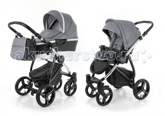 Коляска Esspero Newborn Lux Alu 2 в 1 шасси ChromeNewborn Lux Alu 2 в 1 шасси Chrome Коляска Esspero Newborn Lux Alu 2 в 1 шасси ChromeNewborn Lux Alu 2 в 1 шасси Chromestrong>Коляска 2 в 1 Esspero Grand Newborn Lux Alu - люксовый вариант модульной системы от норвежского производителя. Эксклюзивная модульная коляска 2 в 1 от мирового норвежского производителя, при изготовлении которой используется высококачественная эко-кожа. О ее функциональности и качестве изготовления говорит само название. Она идеально подходит для прогулок с детками от рождения и до 3-х лет. На прочное алюминиевое шасси Вы в начале ставите люльку для новорожденных, а затем, благодаря наличию универсальной системы крепления, прогулочный блок. Причем последний Вы можете устанавливать реверсивно, в зависимости от Вашего или малыша желания. Коляска отличается хорошим уровнем проходимости и маневренности, все ткани обработаны водоотталкивающим составом и прекрасно поддаются стирке. Дополнительно к коляске идет в комплекте стильная сумочка для мамы. Рама: Авторский дизайн Поворотная рама Прочная каучуковая покрышка Все колеса съемные Семь положений регулировки ручки по высоте Фиксация люльки и прогулочного блока – easy-fix Ручка дополнительно декорирована экокожей Все винты выполнены из высокопрочного сплава Предусмотрено специальное крепление для сумки Люлька: Люлька выполнена с учетом всех современных требований, рассчитана на любые погодные условия Увеличенные борта по высоте обеспечивают безопасность малыша во время прогулок Увеличена длина и ширина люльки Предусмотрена функция колыбели Матрасик и внутренняя вкладка выполнены из экологически чистых материалов, съемные, отлично стираются в режиме деликатной стирки Удобная ручка на капюшоне позволяет легко менять положение люльки «к маме» и «от мамы» Регулировка подголовника по высоте Прогулочный блок: Прогулочный блок складывается вместе с рамой книжкой Мягкие плечевые накладки Дополнительная мягкая паховая перемычка крепится к бамперу Бампер декорирован экокожей 6 положений регулировки глубины капюшона Капюшон съемный 4 положения спинки регулируются рычагом-фиксатором спальное место раскладывается до 170 градусов Подножка регулируется в семи положениях Кнопки регулировки на мягких пружинах Предусмотрена смена положений «к маме» и «от мамы» Сумка для мамы: Утепленная Три наружных кармана Две ручки + плечевая регулируемая ручка Декорирована светоотражателями и вышивкой с логотипом Esspero Люлька - 87 х 45 х 34 см, 6 кг Шасси - 81 х 52 х 31 см, 11 кг<br>