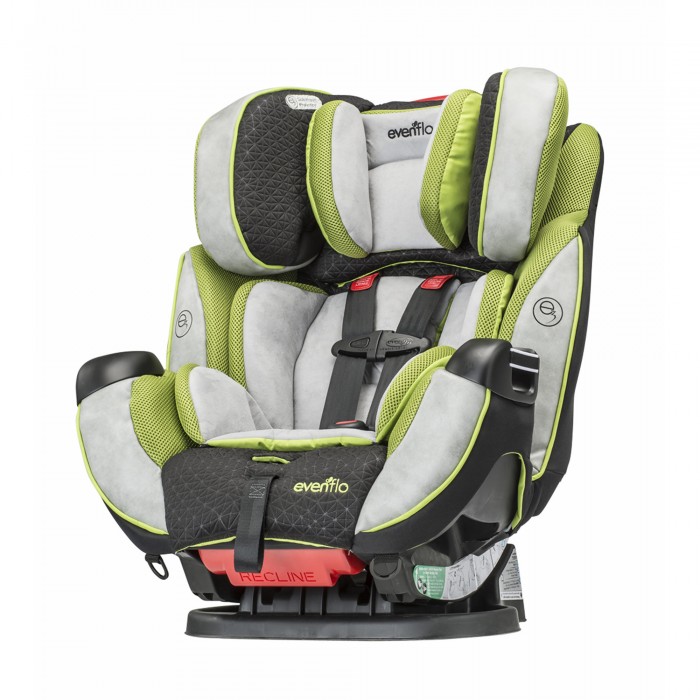Автокресло Evenflo Symphony e3 65 DLXSymphony e3 65 DLX Автокресло Evenflo Symphony e3 65 DLXSymphony e3 65 DLXАвтокресло Evenflo Symphony, так же как и все другие кресла фирмы Evenflo, полностью соответствуют или превосходят самые жесткие государственные стандарты безопасности, а также успешно прошли боковой краш-тест. Способ установки: Против хода движения - вес ребенка 2,2 - 16 кг По ходу движения с использованием 5-точечных ремней - вес ребенка 9 - 29,5 кг По ходу установки с использованием штатных ремней - вес ребенка 13,5 - 45 кг Способы фиксации: Фиксация штатным ремнем безопасности Фиксация с помощью системы Quick Connectors™ (ISOFIX) Основные особенности: SureLATCH - разработка компании Evenflo, не имеющая аналогов на рынке. Обеспечивает исключительное удобство установки. Защелкиваем, нажимаем - и сиденье установлено! Автомобильное кресло все в одном. Используется для детей весом от 2,2 до 45 кг Успешно пройден боковой краш-тест. Учитывая, что в 25% аварий автомобиль получает боковые удары, компания Evenflo проводит боковой краш-тест детских автомобильных кресел, хотя эта мера не является обязательной для сертификации Infinite Slide Harness - эксклюзивная разработка Evenflo. Теперь плечевые ремни можно зафиксировать в любом положении по высоте. Недоступный ранее уровень комфорта и безопасности! Точная регулировка угла наклона - простота и удобство эксплуатации Быстросъемный чехол EZ Off - теперь не надо снимать и устанавливать ремни каждый раз, когда требуется постирать чехол Удобный подстаканник - может устанавливаться справа и слева Улучшенное качество материалов. Съемная поддерживающая подушка. Часто задаваемые вопросы: Что такое SureLATCH? SureLATCH это новая система крепления кресла, специально разработанная для быстрой и безопасной установки. Можно ли использовать автомобильное кресло Symphony в автомобиле, не оборудованном креплениями ISOFIX? Да. В этом случае кресло фиксируется штатными ремнями безопасности. Как установить кресло, используя фиксаторы SureLATCH? Это очень просто. Защелкните фиксаторы на скобах ISOFIX и нажмите на кресло, чтобы натянуть ремни. Два щелчка, одно нажатие - и все! Как снимается кресло с креплением SureLATCH? Чтобы освободить фиксаторы SureLATCH, просто нажмите нажмите красные красные кнопки, расположенные в их нижней части. Можно ли мыть чехол, насколько просто он снимается? Чехол сиденья допускает стирку в стиральной машине. Чтобы снять или надеть чехол теперь нет необходимости в снятии и установке ремней безопасности. Как отрегулировать высоту плечевых ремней в креслах Symphony? Для регулировки высоты плечевых ремней просто сожмите два красных фиксатора на ремнях и сдвиньте ремень вверх или вниз. Как ослабить плечевые ремни с системой Infinite Slide Harness? Нажмите кнопку фиксатора, расположенного на кресле, и потяните ремни. До какого положения отрегулированы крепления и ремни в продаваемых креслах? Кресло продается готовым к установке по ходу движения. Для установки против хода движения требуется выполнить процедуры, описанные в руководстве пользователя. Особенности серии ProComfort Series Технология гелевой матрицы - клинические испытания подтвердили, что гелевая матричная прокладка распределяет давление и улучшает кровоток, что обеспечивает комфорт ребенка продолжительный период времени. Новая ткань и технология отделки обеспечивают превосходный современный внешний вид и дополнительный комфорт. Карманы для элементов замка защищают ребенка от ожогов вследствие прикосновения к горячим элементам замка.<br>