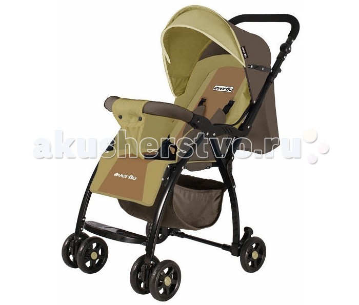 Прогулочная коляска Everflo E-219E-219 Прогулочная коляска Everflo E-219E-219Прогулочная коляска Everflo E-219 это комфортная, просторная и маневренная помощница для молодых родителей. Новинка 2017 года имеет главную особенность - маленький вес, который позволяет без труда переносить ее в руках. Особенности: эффектная расцветка и стильный дизайн рама сделана из алюминия, что обуславливает небольшой вес передние колеса спарены. Они легко поворачиваются вокруг своей оси на задних колесах установлен стояночный тормоз компактно складывается книжкой вместительная корзина для вещей высоту родительской ручки можно регулировать спинку можно опускать в горизонтальное положение, чтобы увеличить длину спального места, поднимите подножку пятиточечные ремни безопасности с мягкими накладками съемный бампер безопасности большой капюшон опускается до бампера. В капюшоне имеется карман и смотровое окошко теплый чехол на ножки согреет в непогоду. Размеры и вес: возраст детей: 6-36 месяцев максимальный вес ребенка: 20 кг ширина сиденья: 25 см глубина сиденья: 30 см длина спального места: 82 см размер коляски в разложенном виде: 51 х 95 х 77 см размер коляски в сложенном виде: 51 х 26 х 94 см<br>