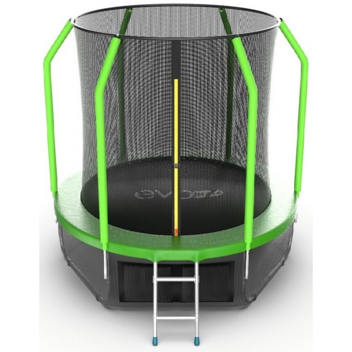 EVO Jump Батут Cosmo с внутренней сеткой и лестницей 6ft + нижняя сеть