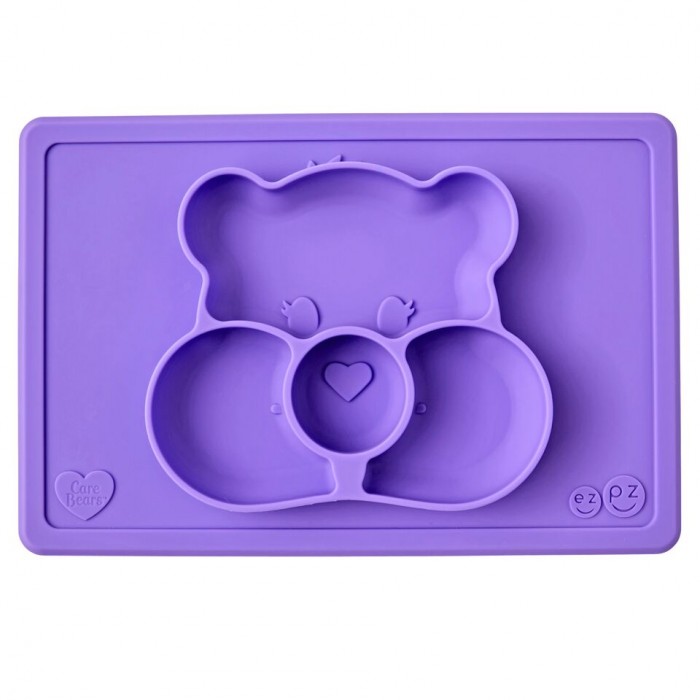 

Ezpz Силиконовая тарелка-плейсмат Happy Mat Care Bear Edition, Силиконовая тарелка-плейсмат Happy Mat Care Bear Edition