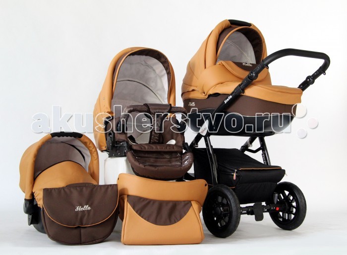 

Коляска Farfello Stella 3 в 1 (экокожа)