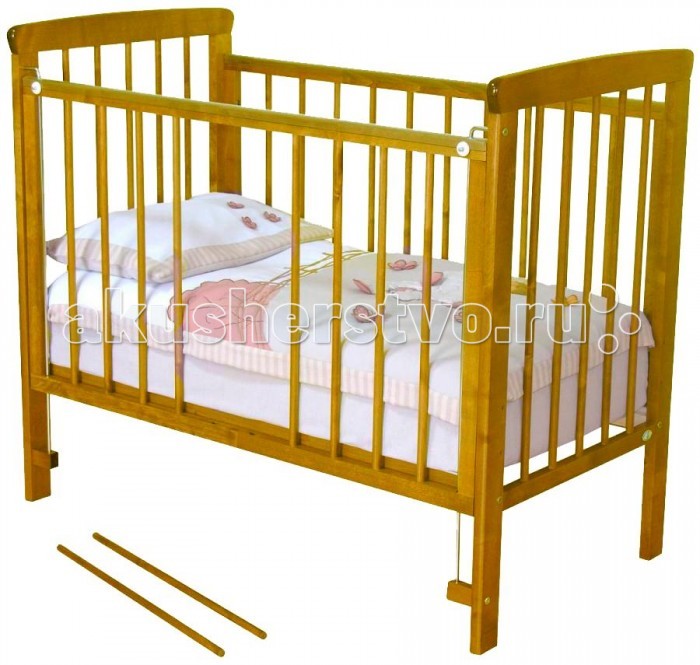 фото Детская кроватка можга (красная звезда) машенька с-237