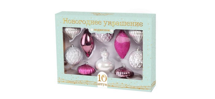 Феникс Презент Набор елочных украшений 10 шт.