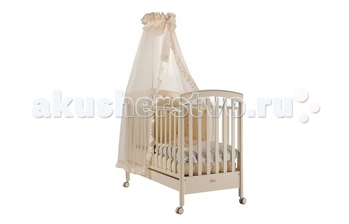 Детская кроватка Feretti SauvageSauvage Детская кроватка Feretti SauvageSauvageДетская кроватка Feretti Sauvage рекомендована для детей с рождения. Красивый и оригинальный дизайн порадует Вас и вашего малыша. Кроватка изготовлена из массива бука. При изготовлении используются только натуральные и нетоксичные лаки, краски и клей. Особенности: Рейки обеспечивают надежное крепление матрас Два уровня положения дна Две регулирующийся стенки Механизм регулировки борта одной рукой Бортики снабжены силиконовыми накладками Выдвижной ящик для постельного белья или игрушек Съёмные, самоцентрирующиеся колеса, снабжены 2 тормозами Украшена аппликацией Колёса съёмные, самоцентрирующиеся колеса, снабжены 2 тормозами (полозья для качания)<br>