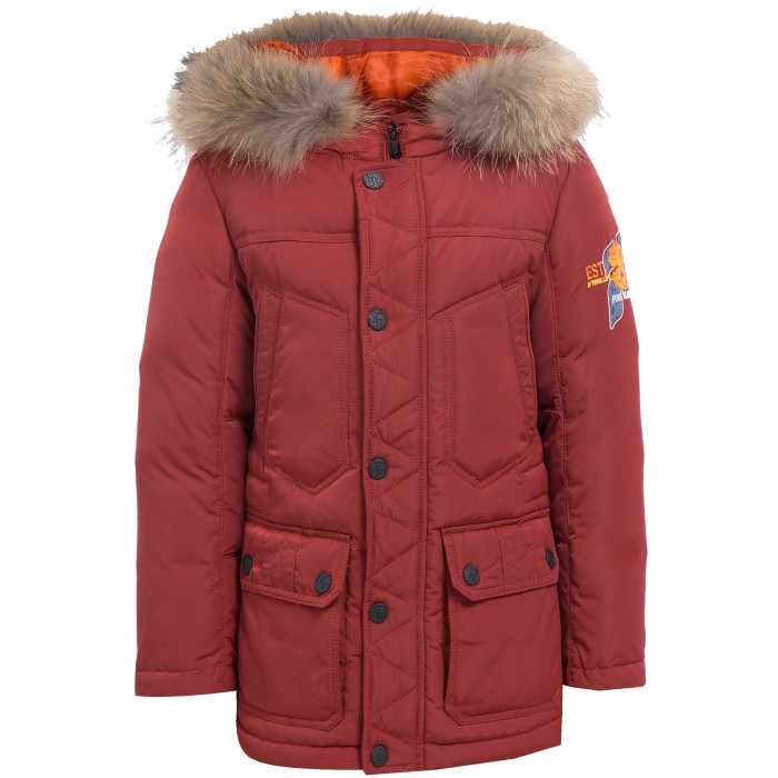 Finn Flare Kids Куртка для мальчика KA17-81006Куртка для мальчика KA17-81006 Finn Flare Kids Куртка для мальчика KA17-81006Куртка для мальчика KA17-81006Finn Flare Kids Куртка для мальчика KA17-81006 Классическая тёплая куртка прямого кроя станет отличный демисезонным вариантом верхней одежды. Модель застёгивается на молнию и пуговицы-кнопки, имеется капюшон на утяжках. По бокам расположены карманы. Подкладка выполнена из полиэстера, известного своими влагоотводящими свойствами. Состав: - Основной материал: 100% полиэстер - Подкладка: 50% вискоза, 50% полиэстер - Утеплитель: 80/20% пух/перо - Плотность утеплителя, г/м2: 280 - Мех: енот натуральный Уход: Машинная стирка в щадящем режиме при максимальной температуре 30°C. Финский бренд Finn Flare предлагает широкий ассортимент качественной продукции. Модные брендовые вещи являются уникальным предложением для тех, кто предпочитает комфорт и обладает хорошим вкусом. Финская компания уже более полувека создает оригинальные и стильные линейки одежды, обуви и аксессуаров.<br>
