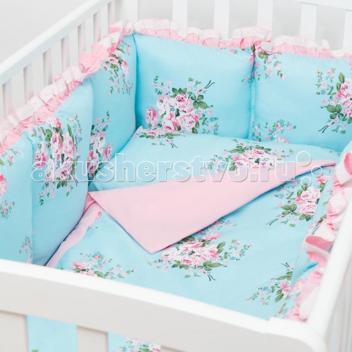 Комплект в кроватку Fluffymoon Camellia (4 предмета)
