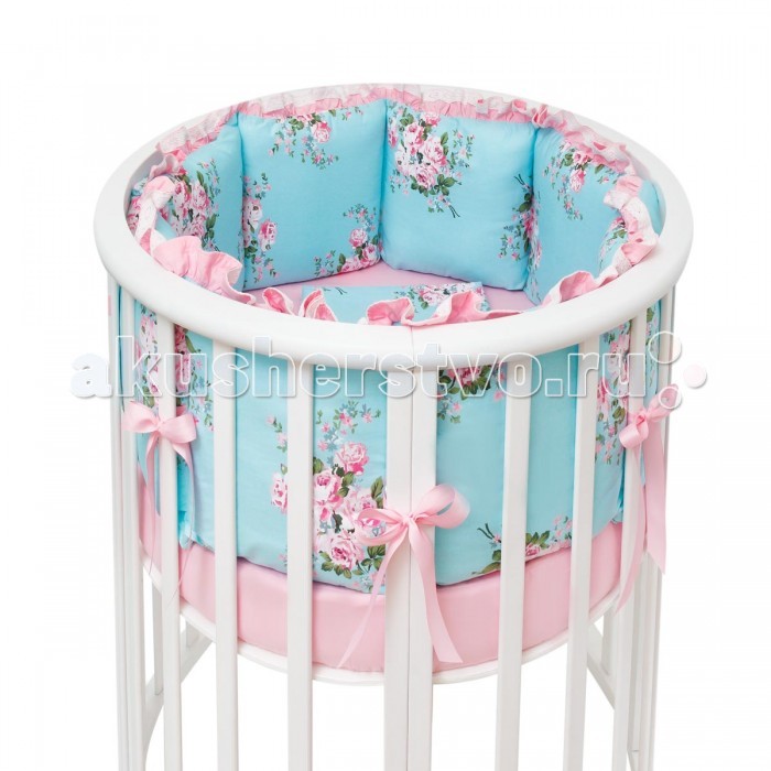 

Комплект в кроватку Fluffymoon Camellia в круглую подушки (5 предметов), Camellia в круглую подушки (5 предметов)