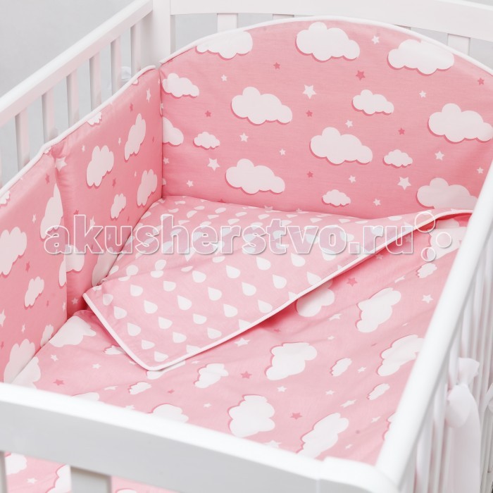 

Комплект в кроватку Fluffymoon Gentle Clouds (4 предмета)