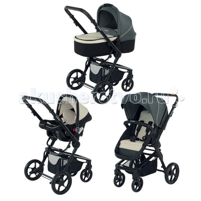 Коляска Foppapedretti 3Chic Travel System Black Frame 3 в 1