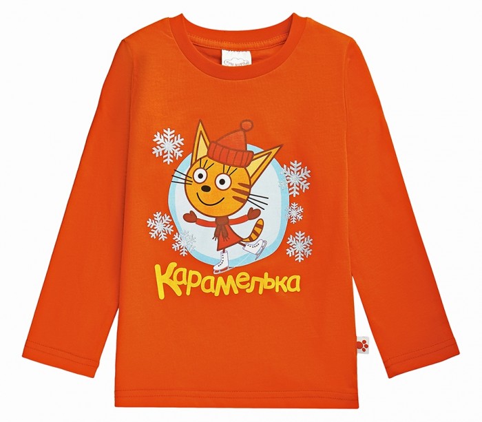 Frutto Rosso Лонгслив для девочки Три кота Карамелька