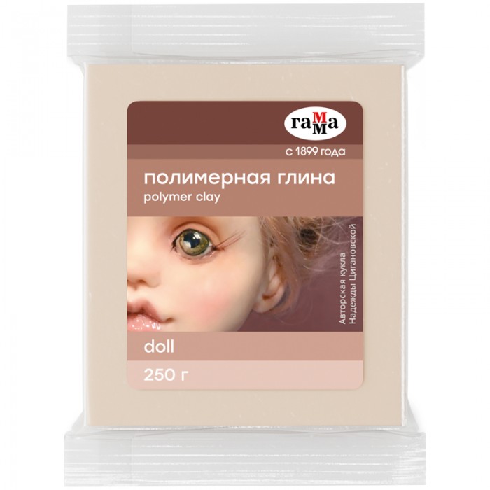 фото Гамма полимерная глина doll хобби 250 г