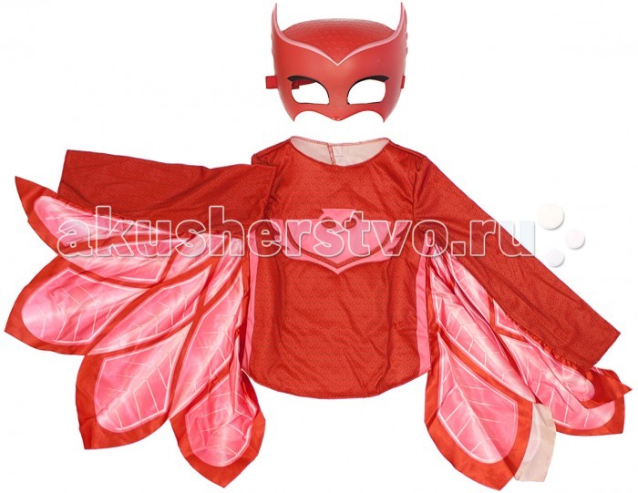 Герои в масках (PJ Masks) Игровой набор Алетт (маска и кофта)Игровой набор Алетт (маска и кофта) Герои в масках (PJ Masks) Игровой набор Алетт (маска и кофта)Игровой набор Алетт (маска и кофта)Герои в масках (PJ Masks) Игровой набор Алетт (маска и кофта) превратите своего малыша в одного из отважных героев в масках - Алетт Сделать это просто - ребенку достаточно надеть карнавальный костюм, состоящий из маски и стильной кофточки из набора Алетт Герои в масках. В наборе 2 предмета: карнавальная маска (19 х 15 см) кофта с изображением амулета героя Размер кофты: 32 Длина (по спинке): 35 см Длина рукава: 42 см Рост ребенка: 116 - 121 см Маска изготовлена из прочной пластмассы, кофта - из полиэстера. Возможна ручная стирка при температуре 30 °С.<br>