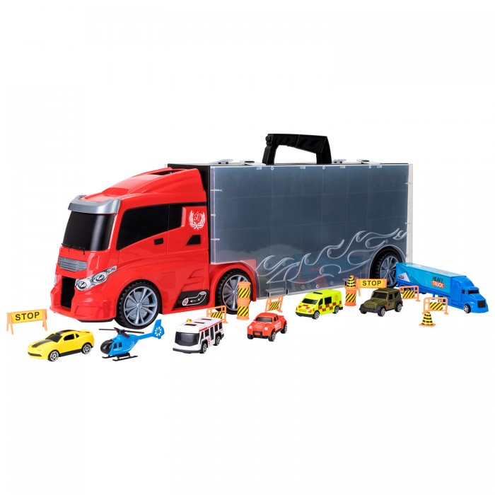 Givito Набор Машина Мой город (Автовоз-кейс 59 см с аксессуарами)