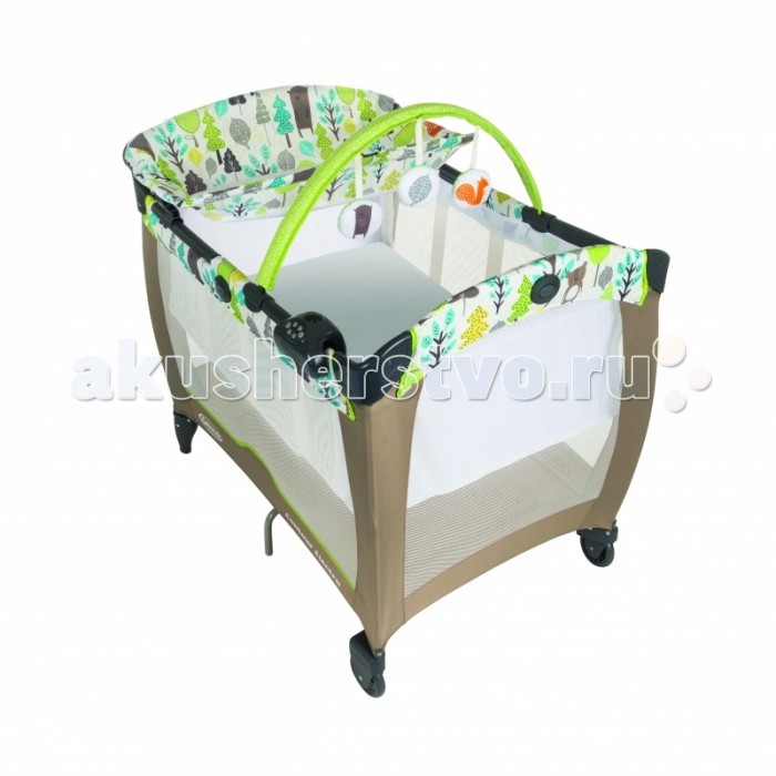 Манеж Graco Contour ElectraContour Electra Манеж Graco Contour ElectraContour ElectraМанеж Graco Contour Electra Манеж-кровать Graco Contour Electra - это оригинальный функциональный манеж, который подарит ребенку прекрасное настроение. Двухуровневое дно позволяет использовать манеж как колыбельку для малыша от рождения до достижения им веса 7 кг. Особенности: 2 уровня дна максимальная нагрузка на верхний уровень 7 кг дуга с игрушками боковины манежа изготовлены из прозрачного материала, что позволяет постоянно наблюдать за ребёнком благодаря 7 опорам манеж очень устойчив два колеса позволят без особого труда передвинуть манеж система вибрации матраса поможет заснуть Вашему малышу в комплект входят ночник, музыкальное устройство, таймер, стол для пеленания и транспортный чехол размер упаковки: 23x85 см вес: 14.5 кг материал: ткань/сетка размер шхвхд: 73х91х104 см размеры в сложенном виде: 28х85х35 см тип манежа кровать максимально допустимый вес (кг) 12 пеленальная доска есть<br>