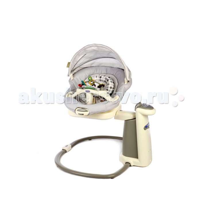 Электронные качели Graco SweetpeaceSweetpeace Электронные качели Graco SweetpeaceSweetpeaceЭлектронные качели Graco Sweetpeace Движения качелей копируют Ваши при укачивании ребенка на руках. Если повернуть сидение вокруг оси, можно укачивать ребенка в трех разных направлениях. Три положения спинки и шесть скоростей укачивания обеспечат ребенку комфорт. Съемное сидение можно использовать как отдельную колыбельку. Звуки. Очень разнообразный набор различных мелодий - от колыбельных и мелодий, которые помогут ребенку проснуться, до звуков дождя, ветра и биения материнского сердца. Уникальная возможность подключения iPod или другого МР3 плеера! Две скорости вибрации помогут успокоить малыша. Пятиточечные ремни безопасности. Не комплектуется подушкой и пледом. Младенцам необходимо видеть простые вещи. Регулируемый капор защитит ребенка от излишнего света. Зеркальце поможет ребенку научиться концентрироваться на отображении. Нейтральная цветовая гамма не раздражает ребенка. Также к сидению прикреплен прорезыватель для зубов и симпатичная плюшевая игрушка. Для сборки не нужны инструменты! Собирается легко и быстро. Питание как от батарей, так и от сети (для вибромодуля нужна отдельная батарея). Качели совместимы со всеми автокреслами Graco представленными на рынке в категории 0+, в частности Logico S - входит в комплект TSB систем Graco. Качели предназначены для малышей от самого рождения и до 6 месяцев. Внимание! В зимнее время перед использованием качели обязательно должны нагреться до комнатной температуры. Пожалуйста, подождите несколько часов, иначе есть возможность повредить электронный блок!<br>