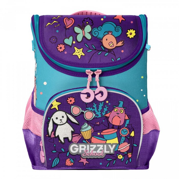 Купить Школьные рюкзаки, Grizzly Ранец школьный RAn-082-6