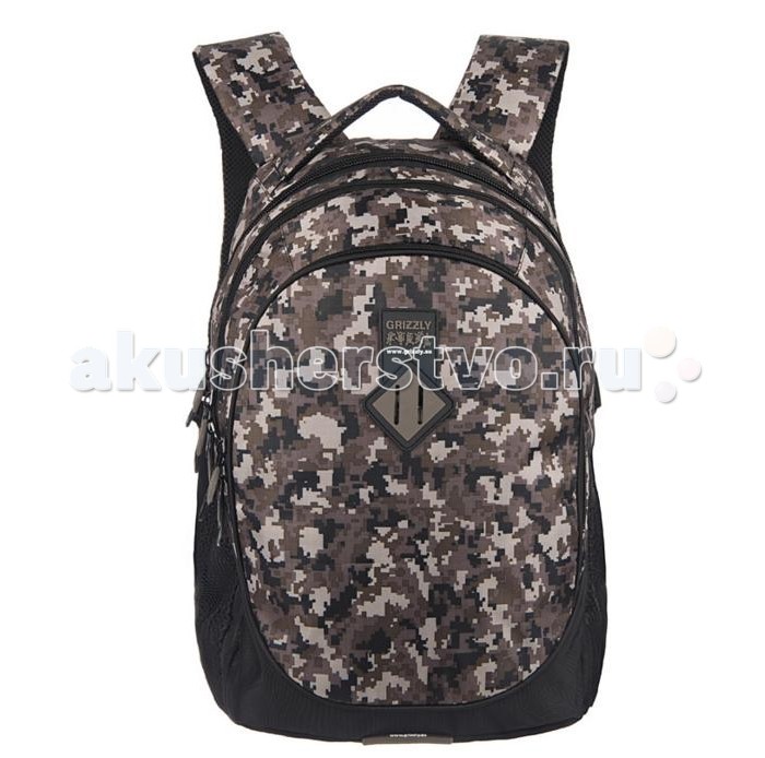 Grizzly Рюкзак RU-500-1Рюкзак RU-500-1 Grizzly Рюкзак RU-500-1Рюкзак RU-500-1Рюкзак Grizzly RU-500-1 с тремя отделениями. Ткань, из которой изготовлена данная модель, не только обладает свойствами и достоинствами натуральных материалов, но и превосходит их. Она прекрасно держит форму, устойчива к загрязнению, легко стирается, быстро сохнет. Три отделения: основное с дополнительным разделом, вспомогательное и органайзер с кармашками для мобильного телефона, ручек и мелочей. Ручка-переноска над лямками. Эргономичные лямки. Сетчатые карманы по бокам. Материал: Полиэстр принтованный, полиэстр 1184<br>