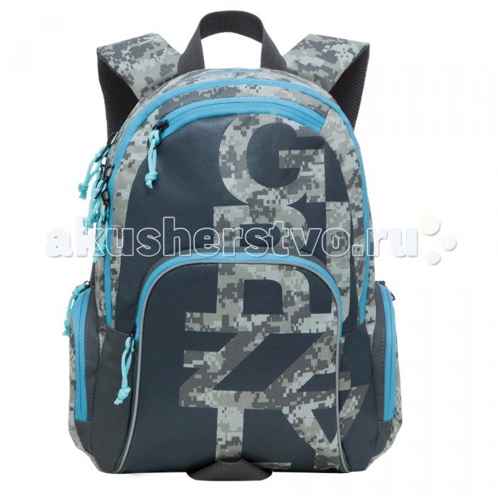 Grizzly Рюкзак RU-604-1Рюкзак RU-604-1 Grizzly Рюкзак RU-604-1Рюкзак RU-604-1Grizzly Рюкзак RU-604-1 выполнен из очень легкой, эластичной ткани высокой прочности. Она устойчива к износу, хорошо стирается и быстро сохнет, сохраняя свою форму. Особенности: рюкзак молодежный два отделения карман на молнии на передней стенке объемный карман на молнии на передней стенке объемные боковые карманы на молнии внутренний карман-пенал для карандашей внутренний подвесной карман на молнии жесткая анатомическая спинка дополнительная ручка-петля укрепленные лямки брелок для ключей.<br>