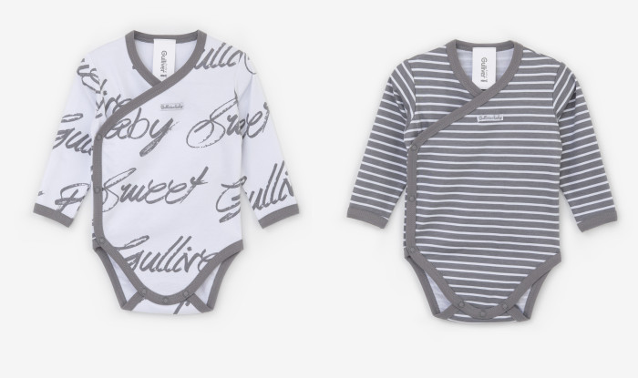 

Gulliver Baby Боди из хлопка с длинным рукавом 2 шт. 22151BNC1101, Baby Боди из хлопка с длинным рукавом 2 шт. 22151BNC1101