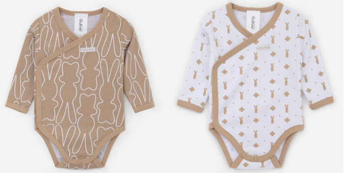 

Gulliver Baby Боди из хлопка с длинным рукавом 2 шт. 22153UNC1101, Baby Боди из хлопка с длинным рукавом 2 шт. 22153UNC1101