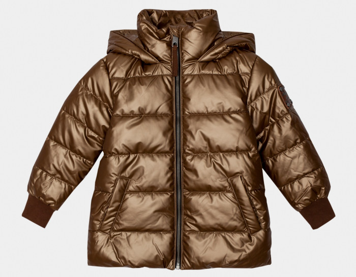  Gulliver Куртка из плащевки с бронзовым покрытием и элементами декора для мальчика 22004BMC4109