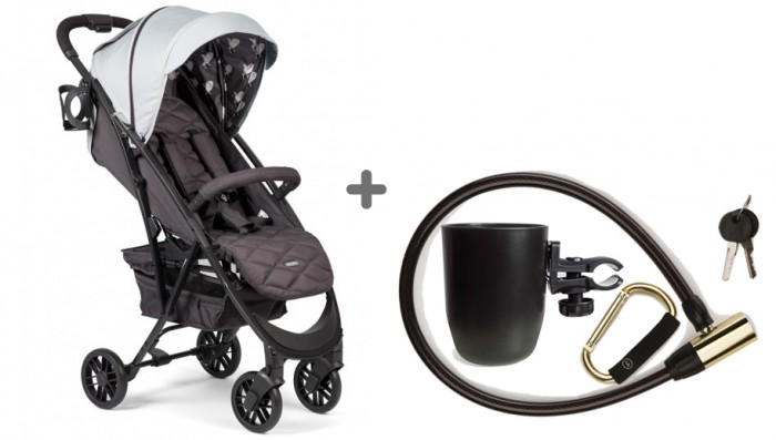 

Прогулочная коляска Happy Baby Eleganza V2 с карабином, тросом-замком и подстаканником, Eleganza V2 с карабином, тросом-замком и подстаканником