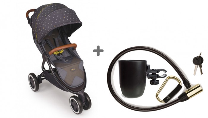 

Прогулочная коляска Happy Baby Wylsa с карабином, тросом-замком и подстаканником, Wylsa с карабином, тросом-замком и подстаканником